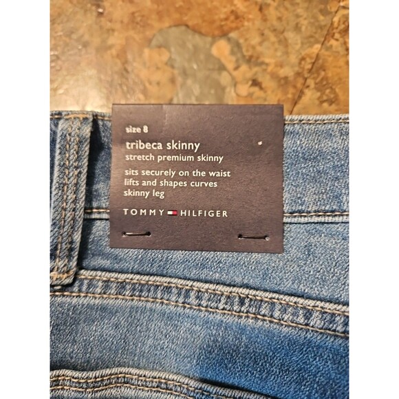 Tommy‎ Hilfiger Tribeca Th Flex Raw Cuff Skinny Jeans Size 8 (J4) - Picture 4 of 10